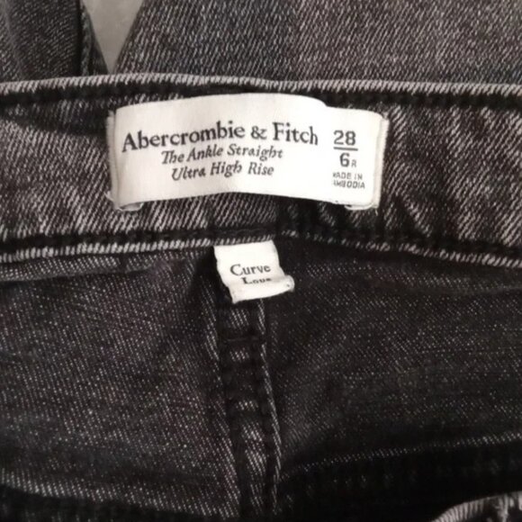 Abercrombie & Fitch Ultra High Rise Ankle Straight Curve Love, Size 28 Women - Picture 6 of 6